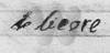 Signature LELIEVRE Pierre ISIDORE 1820 né en 1792