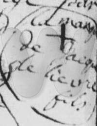 Signature-marque LELIEVRE JACQUES 1737 né en 1707