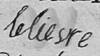 Signature LELIEVRE Pierre ISIDORE 1825 né en 1792
